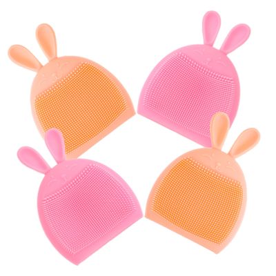 VICASKY Ergonomic Rabbit Face Wash Brush Silicone Facial Cleansing Tool for Women
