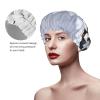 Antarctica Penguins Shower Cap For Women Reusable Double Layers Bathing Bath Cap Hair Caps Waterproof Elastic Band Ladies Spa Salon Shower Hat Hair Caps view 4
