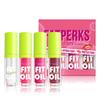 4 Colors Moisturizing Lip Oil Set, Big Brush Head Hydrating Lip Glow Oil, Shiny Moisturizing Lip Gloss, Nourishing & Non-Sticky Long Lasting Fresh Transparent Tinted Plumping Lip Oil- Set A view 1