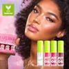 4 Colors Moisturizing Lip Oil Set, Big Brush Head Hydrating Lip Glow Oil, Shiny Moisturizing Lip Gloss, Nourishing & Non-Sticky Long Lasting Fresh Transparent Tinted Plumping Lip Oil- Set A view 3