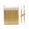 50PCS Disposable Crystal Lip Brushes - Premium Gold Lip Gloss Applicator Wands with Soft Cotton Tips, Portable Makeup Tools for Lipstick/Gloss Application view 1