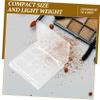 WOONEKY 2pcs Empty Eyeshadow Box Jar Eyeshadow Palette Portable Blush Holding Plate for Makeup Organization view 3