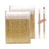 100PCS Disposable Crystal Lip Brushes - Premium Gold Lip Gloss Applicator Wands with Soft Cotton Tips, Portable Makeup Tools for Lipstick/Gloss Application view 1