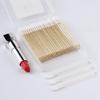 100PCS Disposable Crystal Lip Brushes - Premium Gold Lip Gloss Applicator Wands with Soft Cotton Tips, Portable Makeup Tools for Lipstick/Gloss Application view 4