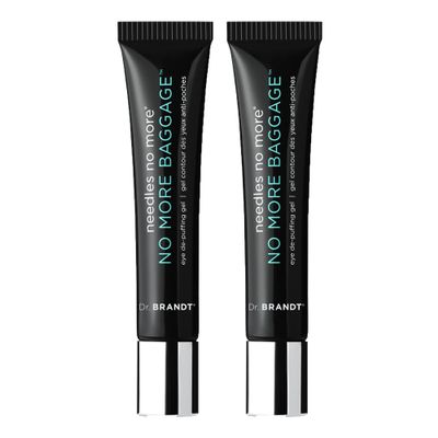 Dr. Brandt Needles No More, No More Baggage - 0.5 oz, Pack of 2 - Minimizes Under-Eye Bags, Puffiness & Dark Circles