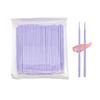100-Pack Micro Cotton Swabs for Eyelash Extensions | 2mm Cotton Tip Applicators - Adjustable Makeup Brushes for Eyelash Glue, Cleansing & Detailing (Purple) view 1
