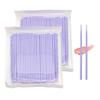 200-Pack Micro Cotton Swabs for Eyelash Extensions | 2mm Cotton Tip Applicators - Adjustable Makeup Brushes for Eyelash Glue, Cleansing & Detailing (Purple) view 1