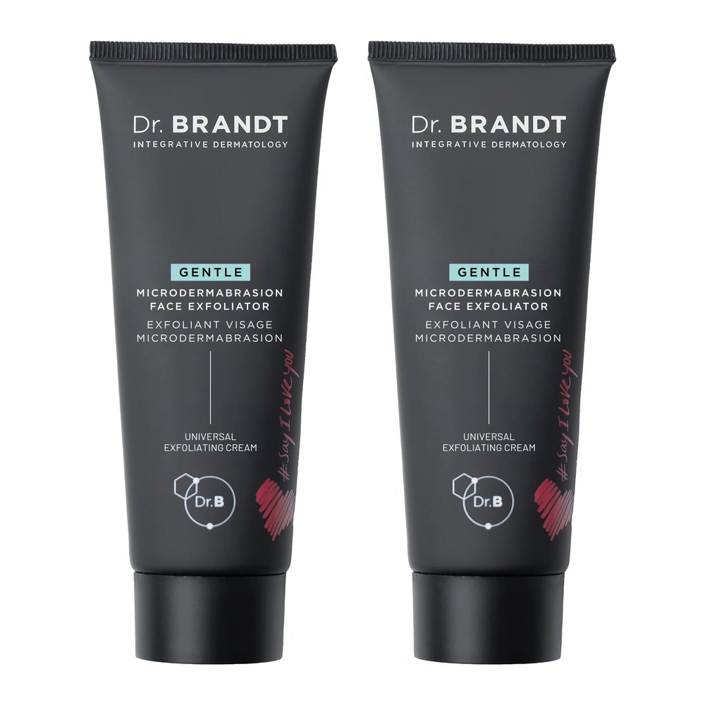 Dr. Brandt Microdermabrasion Renewing Face Exfoliator - Reduces Dull Skin, Uneven Texture, Fine Lines, Acne Scars & Wrinkles - 2.0 oz, Pack of 2