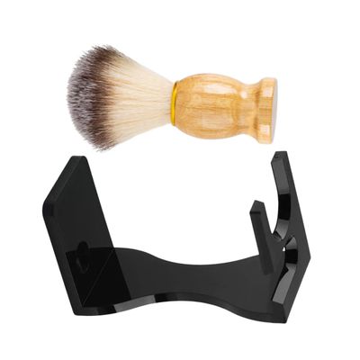BELLIFFY 1set Shaving Brush Stand Non- Base Beard Brush Holder for Men Efficient Air Drying Shaving Supplies for Daily Grooming