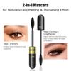 2 In 1 Waterproof Black Telescopic Tubing Mascara, Cosmetics Natural Volume And Lengthening Dual Effect 4d Silk Fiber Mascara, No Falling And No Clumping(Pack Of 1) view 2