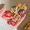 14Pcs Hair Clips Barrettes, Lovely Fruit Printed Pattern Metal Snap Hair Clips view 1