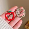 14Pcs Hair Clips Barrettes, Lovely Fruit Printed Pattern Metal Snap Hair Clips view 3