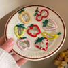 14Pcs Hair Clips Barrettes, Lovely Fruit Printed Pattern Metal Snap Hair Clips view 4