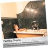 SKISUNO Exfoliating Shower Gloves for Deep Cleansing Comfortable Material Body Scrub Mitts for Men and Women Easy to Use for Dead Skin Removal Bathing view 2