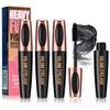 4D Silk Fiber Lash Mascara, Voluminous Fiber Mascara Waterproof & Smudge-Proof Long-Lasting 24 Hours No Flaking Longer Thicker Eyelashes, No Clumping, Extension Stays On All Day(3Packs) view 1