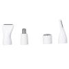 Nutriess Womens Electric 5 in 1 USB Charge Stainless Steel Heads Detachable Electric Hair Remover Nose Hair Eyebrow Clippers Shaver for Women view 2