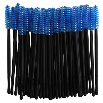 100pcs Disposable Eyelash Brush Set, Versatile Mascara Wands and Applicators, Convenient Eyelashes Makeup Brushes for Makeup (Blue)