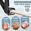 2025 Long Handle Toenail Clippers for Seniors, Angled Head Very Sharp Nail Clippers with Wide Opening for Men Wome, Toenail Clipper with Catcher for Thick Toenails and Fingernails view 2