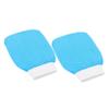 ADOCARN 2pcs Exfoliating Bathing Gloves Skin Scrubbing Mittens for Deep Clean and Gentle Massage for Home Hotel and Dormitory Use and Artificial Material Elastic Band view 1