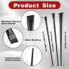 12 Pcs Angled Eyebrow Eyeliner Brush Set Flat Eyeliner Brush Ultra Thin Precision Eyeliners Makeup Brushes Set Synthetic Bristles Eye Makeup Tool view 2