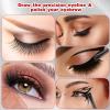 12 Pcs Angled Eyebrow Eyeliner Brush Set Flat Eyeliner Brush Ultra Thin Precision Eyeliners Makeup Brushes Set Synthetic Bristles Eye Makeup Tool view 4