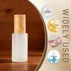 2Pcs 60ML/2oz Empty Clear Frosted Glass Lotion Pump Press Bottles with Plastic Wood Grain Lid Makeup Cosmetic Cream Emulsion Essence Dispenser Container Storage Vials Jars view 4