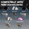 OXSITO 2Pack Pro 4 Shaver Replacement Heads for Gold PRO, Silver PRO, Platinum PRO, Butterfly Kiss PRO Head Shavers, Floating 4 Heads for a Fast, Close and Smooth Shave. view 3