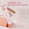 2 in 1 Electric Lady Shaver, 2025 Best Bikini Trimmer for Women, Wet and Dry Use Body Trimmer for Bikini Underarm Leg Arm Body Face, Dual Head Groomer, Body Grooming Tool (Blue) view 2