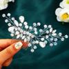 Asooll Bridal Wedding Hair Comb Silver Rhinestone Hair Piece Crystal Hair Accessories for Women view 2