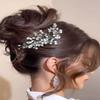 Asooll Bridal Wedding Hair Comb Silver Rhinestone Hair Piece Crystal Hair Accessories for Women view 3