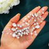 Asooll Bridal Wedding Hair Comb Silver Rhinestone Hair Piece Crystal Hair Accessories for Women view 4