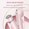 2 in 1 Electric Lady Shaver, 2025 Best Bikini Trimmer for Women, Wet and Dry Use Body Trimmer for Bikini Underarm Leg Arm Body Face, Dual Head Groomer, Body Grooming Tool (Pink) view 3