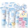 14 In 1 Milk Skincare Set for Women & Teens, Facial Kit for Women, Facial Skin Care Sets & Kits with Cleanser, Serum, Cream, Sunscreen, Eye Cream, Mask, Hair Band, Face Brush, Greeting Card, Hairpin view 1