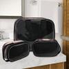CNNINGYI Clear Makeup Bag 3 Pieces Hedgehog Toiletry Bag Portable Cosmetic Pouch Travel Organizer Water-resistant Translucent Cosmetic Bags with Hedgehog Heart view 3