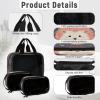 CNNINGYI Clear Makeup Bag 3 Pieces Hedgehog Toiletry Bag Portable Cosmetic Pouch Travel Organizer Water-resistant Translucent Cosmetic Bags with Hedgehog Heart view 4