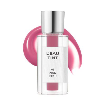 BBIA LEAU Tint  Glossy & Glow Lip Stain Watery Lip Tint Non-Sticky High Shine Finish Long-lasting Moisturizing Lightweight Natural Daily Use Vegan Korean Makeup (06 PINK L'EAU - MINI)