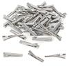 100Pcs Hair Clips, 1.77Inch Silver Hair Clips Single Prong Flat Metal Hair Bow Alligator Clips for Sectioning Hair Styling And Sectioning Hairdressing DIY Crafts view 1