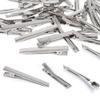 100Pcs Hair Clips, 2.17Inch Silver Hair Clips Single Prong Flat Metal Hair Bow Alligator Clips for Sectioning Hair Styling And Sectioning Hairdressing DIY Crafts view 1