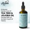 Reshma Beauty Tea Tree & Jojoba Henna Infused Repair Oil with Glass Dropper  100% Pure & Natural Multi-Purpose Repairing Conditioning Oil for Dry and Damaged Hair, Beard & Eyebrows  3.38 fl oz view 2