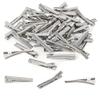 100Pcs Hair Clips, 1.57Inch Silver Hair Clips Single Prong Flat Metal Hair Bow Alligator Clips for Sectioning Hair Styling And Sectioning Hairdressing DIY Crafts view 1