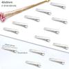 100Pcs Hair Clips, 1.57Inch Silver Hair Clips Single Prong Flat Metal Hair Bow Alligator Clips for Sectioning Hair Styling And Sectioning Hairdressing DIY Crafts view 2