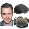 1B20 Grey hair units Toupee for men pieces for man NLW European human heir replacement system for mens 10x8" size hairs prosthesis patch for men French Lace Base view 1