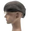 1B20 Grey hair units Toupee for men pieces for man NLW European human heir replacement system for mens 10x8" size hairs prosthesis patch for men French Lace Base view 2