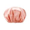 1Pcs Double Waterproof Colour Bath Cap With Plain Colour Lining For Adult Women Shower Caps Waterproof Hair Bonnet(Orange) view 1