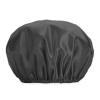 1pcs Double-layer Plain Color Shower Cap Waterproof Women's Kitchen Fume Cap Bathroom Head Cover Hair Accessories(Black) view 1