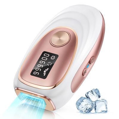 Oreeth Laser Hair Removal Device, at-Home IPL Hair Removal for Women & Men - Safe 45F Ice-Cooling Contact for Painless & Long-Lasting Results, 86% Hair Reduction in 3 Weeks for Full Body, Gold/White