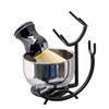 Grandslam Deluxe Shaving Kit for Men, 3 in 1 Shaving Set Includes Shaving Brush, Stainless Steel Shaving Bowl and Razor & Brush Holder, Black Set view 2