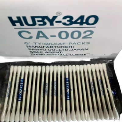 A Box of /100 HUBYCA-002 Purifying cotton swabsIndustrial optical cleaning swabs