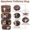 3-in-1 Extra Large Personalized Toiletry Bag For Men, Custom Engraved Leather Travel Organizer Bag, Engraved Name Waterproof Travel Kit & Gifts for Him Husband Father (Father's Day, Christmas) view 2