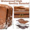 3-in-1 Extra Large Personalized Toiletry Bag For Men, Custom Engraved Leather Travel Organizer Bag, Engraved Name Waterproof Travel Kit & Gifts for Him Husband Father (Father's Day, Christmas) view 4